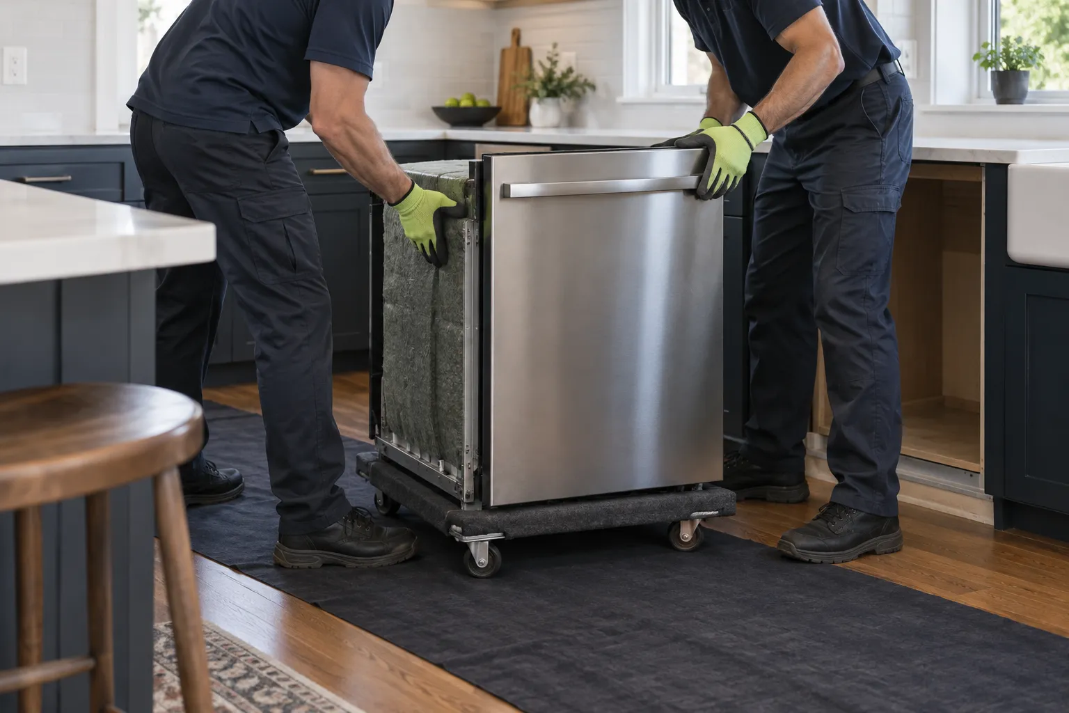 Dishwasher Removal preparation and handling